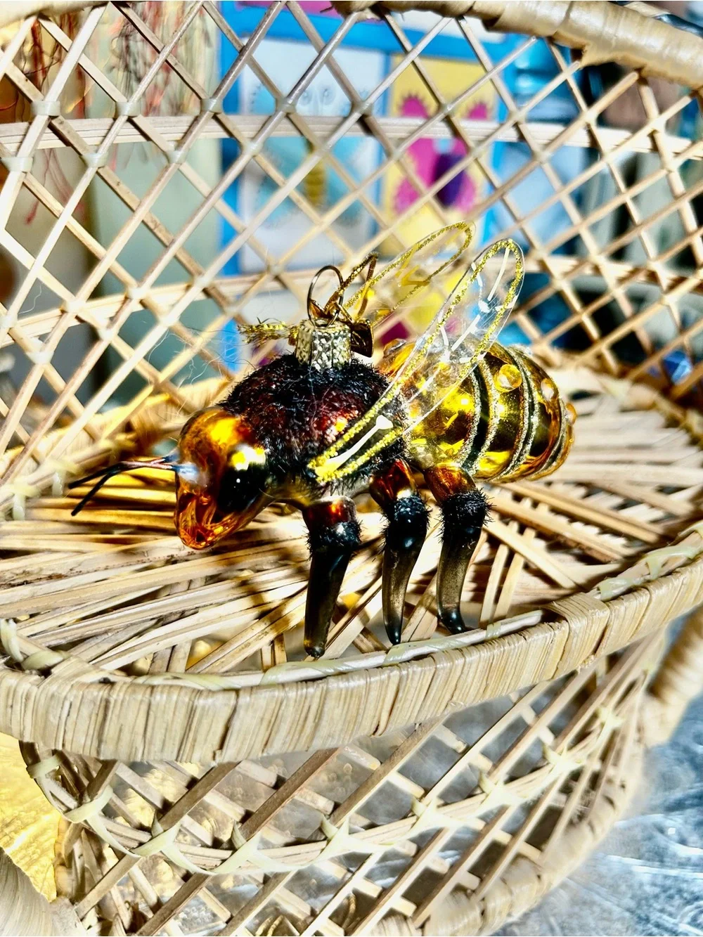 Used Kurt Adler Noble Gems Honey Bee Ornament